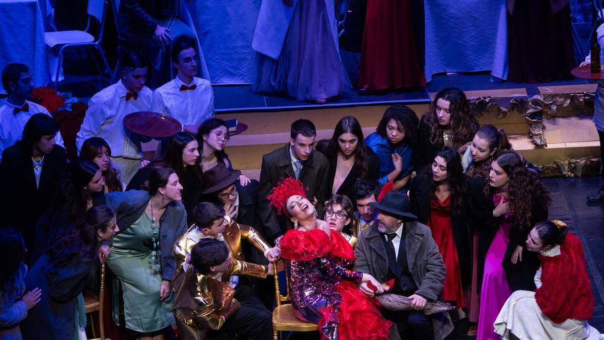 Una escena de 'La Bohème', la ópera interpretada en enero en el conservatorio.