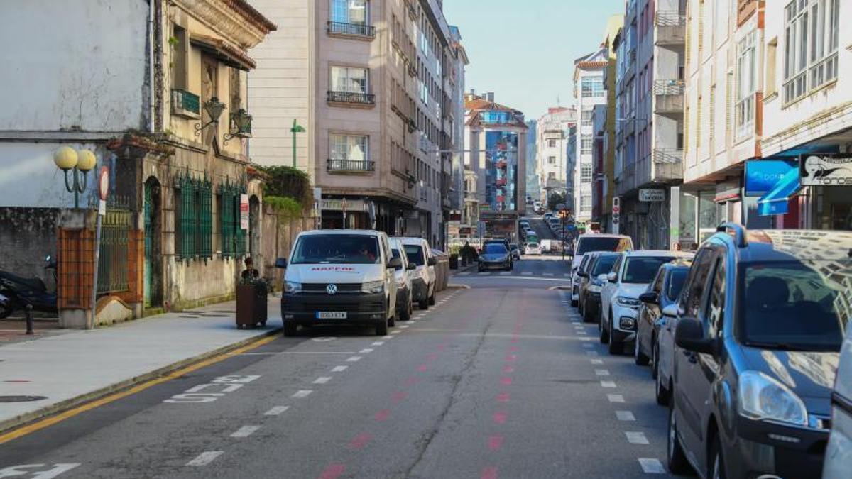 Avenida del Doutor Tourón, en Vilagarcía.