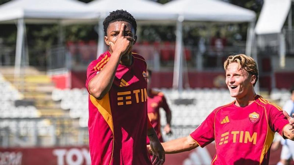 Buba Sangaré, con el filial de la Roma
