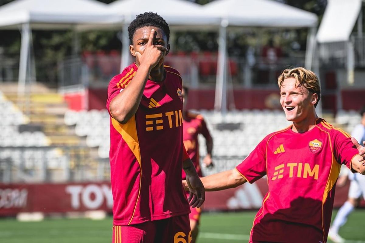 Buba Sangaré, con el filial de la Roma