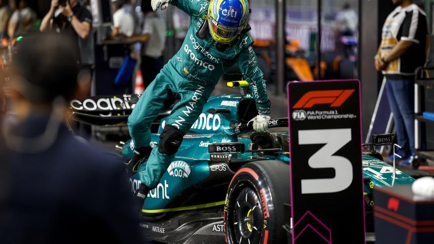 Pérez venç al gran Premi d’Aràbia Saudí amb polèmica en el podi d&#039;Alonso