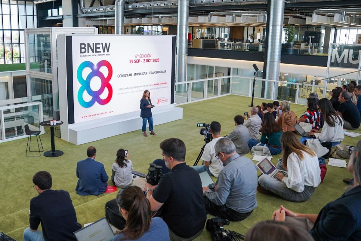 Pla general de la roda de premsa de presentació de la sisena edició de BNEW