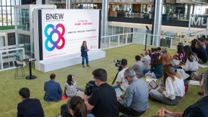 Pla general de la roda de premsa de presentació de la sisena edició de BNEW