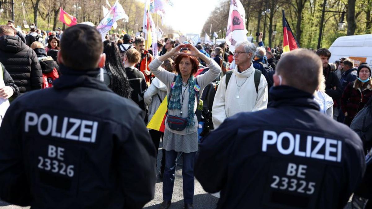 Protestes a Alemanya contra les mesures anticovid