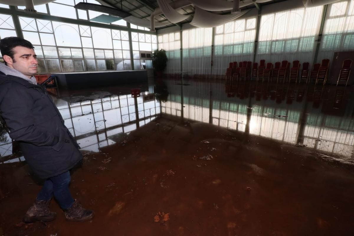 Una rotura de una tubería causa destrozos en el hotel Río de Badajoz