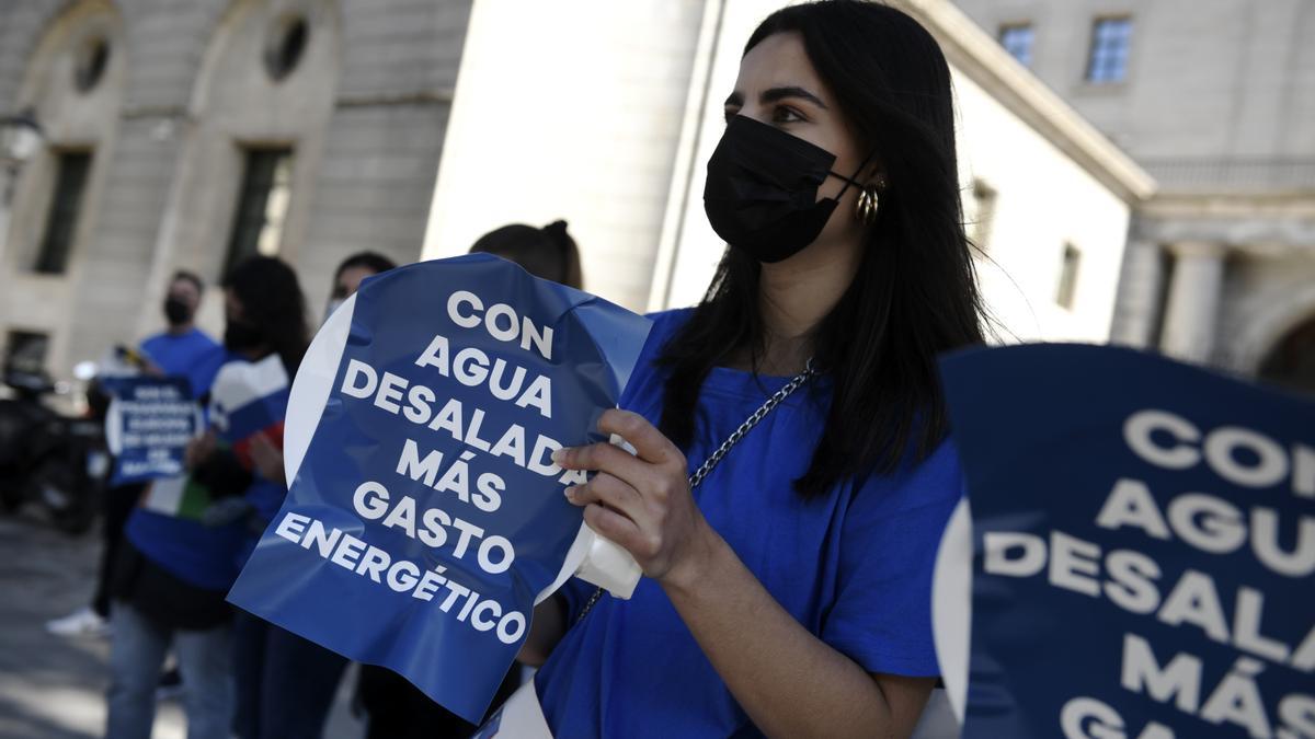 Manifestación de regantes en Madrid