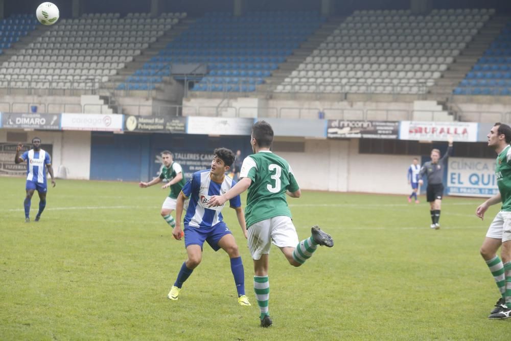 El partido entre el Real Avilés y el Llanes, en imágenes