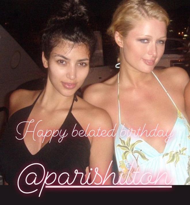 Kim Kardashian felicita a Paris Hilton por su cumpleaños