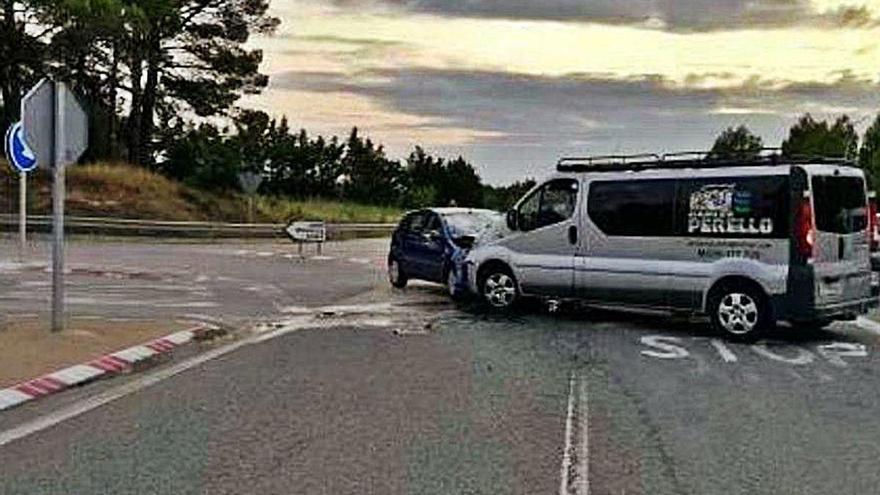 La carretera N-260 en un dels trams, l&#039;enllaç d&#039;Ordis pendent d&#039;arranjar-se.