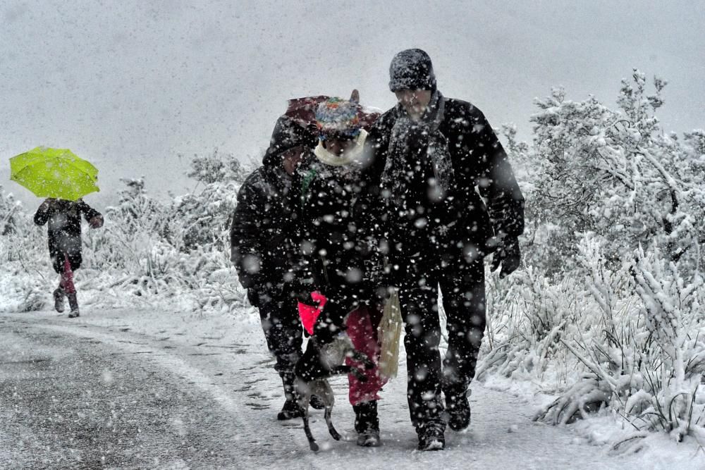 Snowfall in ancient Corinth