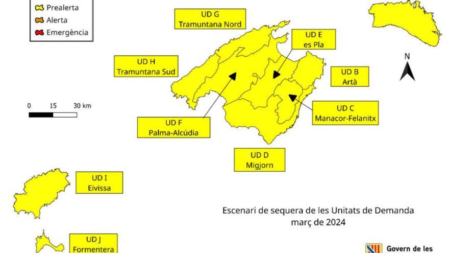 Las reservas hídricas comienzan la primavera en prealerta por sequía en Ibiza y Formentera