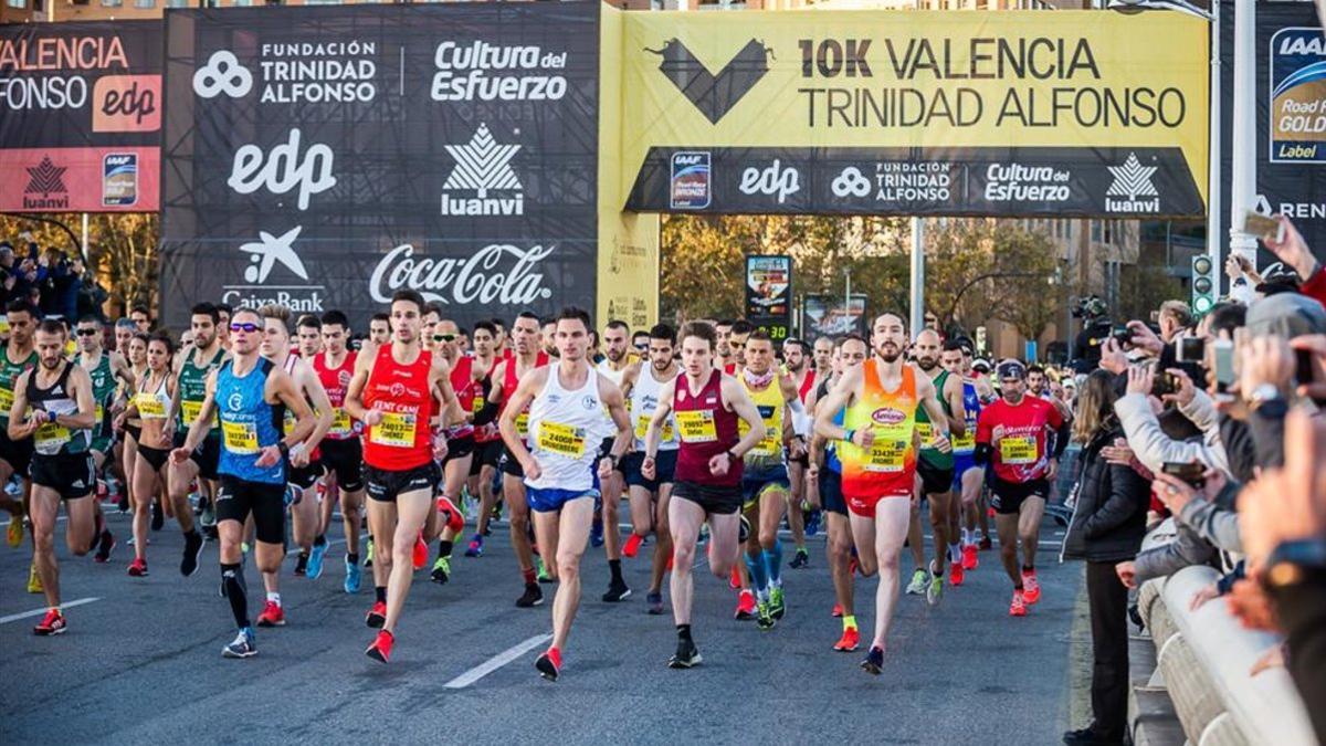 Momento de la salida del 10K Valencia Trinidad Alfonso 2018