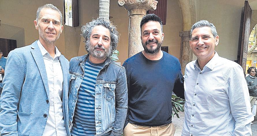 Fernando Conde, Julio Molina, Israel Molina y Miguel Vera.
