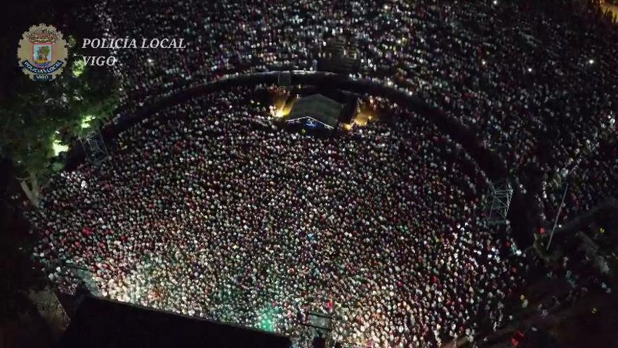 El concierto de Rozalén en Castrelos, a vista de pájaro