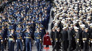 Ceremonia de conmemoración del día de la República en Turquia.
