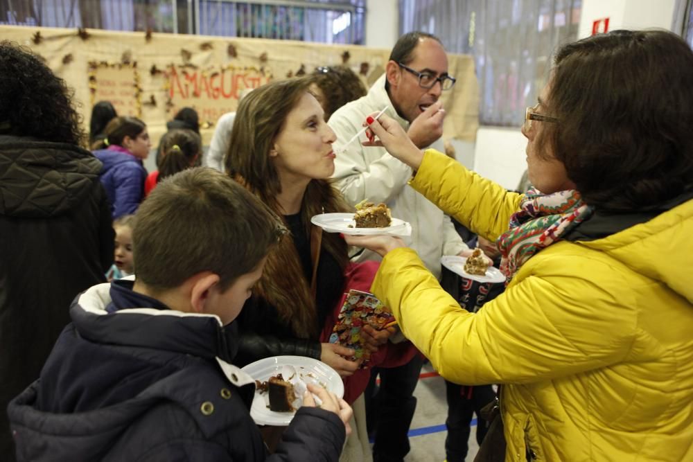 Amagüestu en el colegio Jovellanos de Gijón