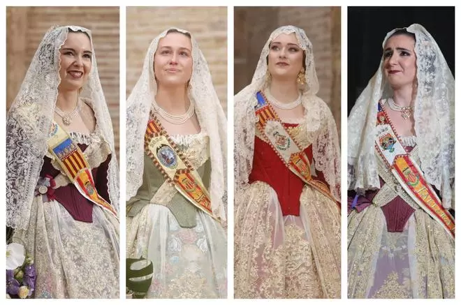 Falleras Mayores en la Ofrenda 2025. Día 18 (1/3)