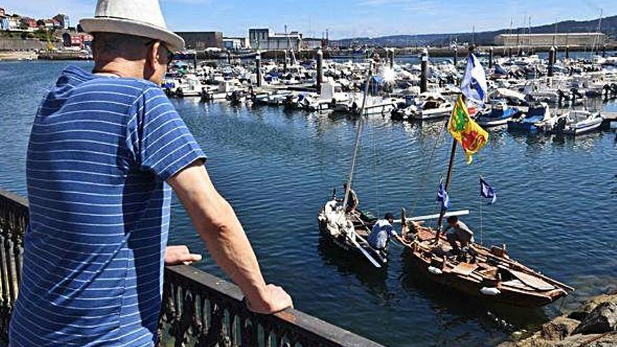 Puerto de Sada durante la Xuntanza de Embarcacións Tradicionais.