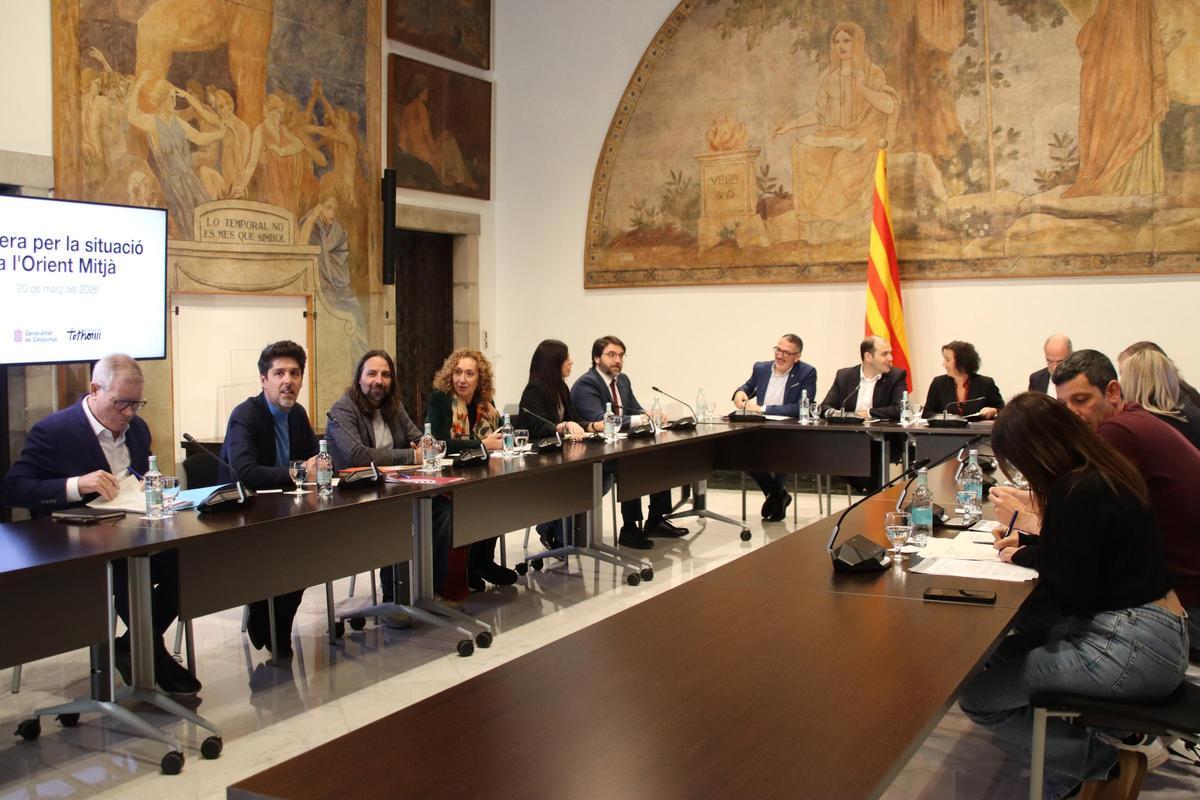 Reunió entre el Govern i els partits per abordar les conseqüències de la guerra a l’Iran.