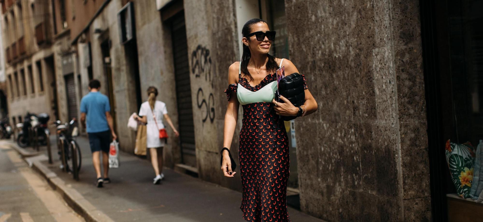 Vestidos Largos Mujer, Vestido Largo Con Estampado Floral Y Escote  Asimétrico Drapeado Estampado