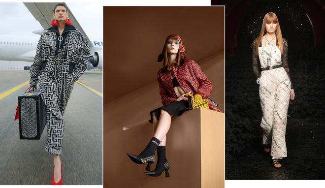 La logomanía triunfa en las pasarelas de otoño/invierno 2022: Balmain, Versace y Chanel