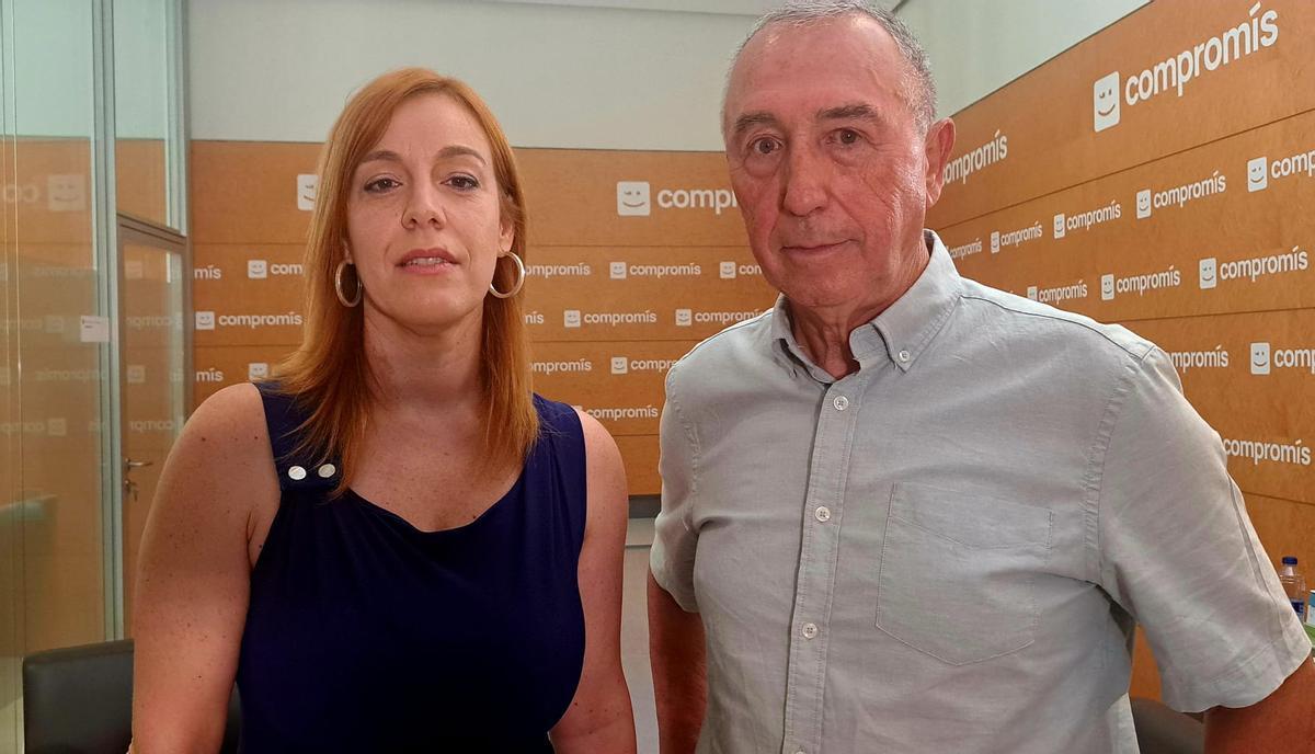 Dolors Gimeno y Joan Baldoví, este miércoles.