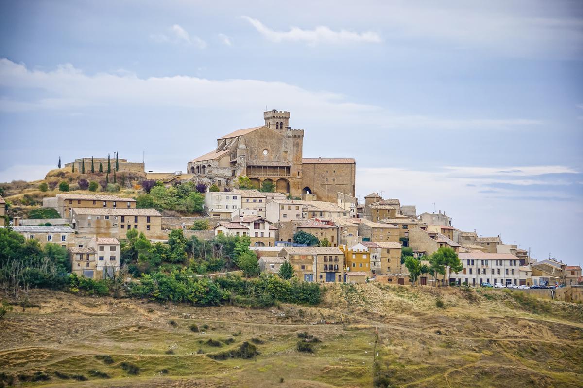 Vista de Ujué, en Navarra.