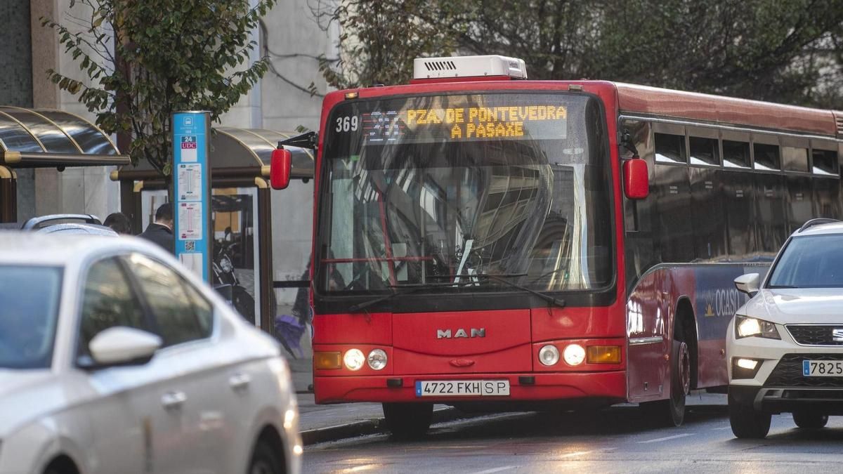 Bus urbano de A Coruña.