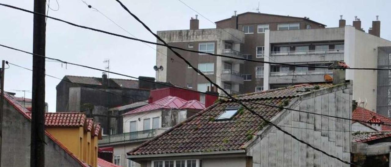 El Casco Vello de Vilagarcía aglutina 26 casas en estado ruinoso según un estudio municipal. // Iñaki Abella