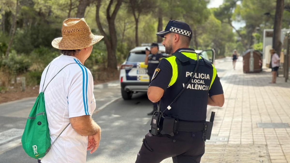 La Policía Local corta los accesos al paraje natural del Saler
