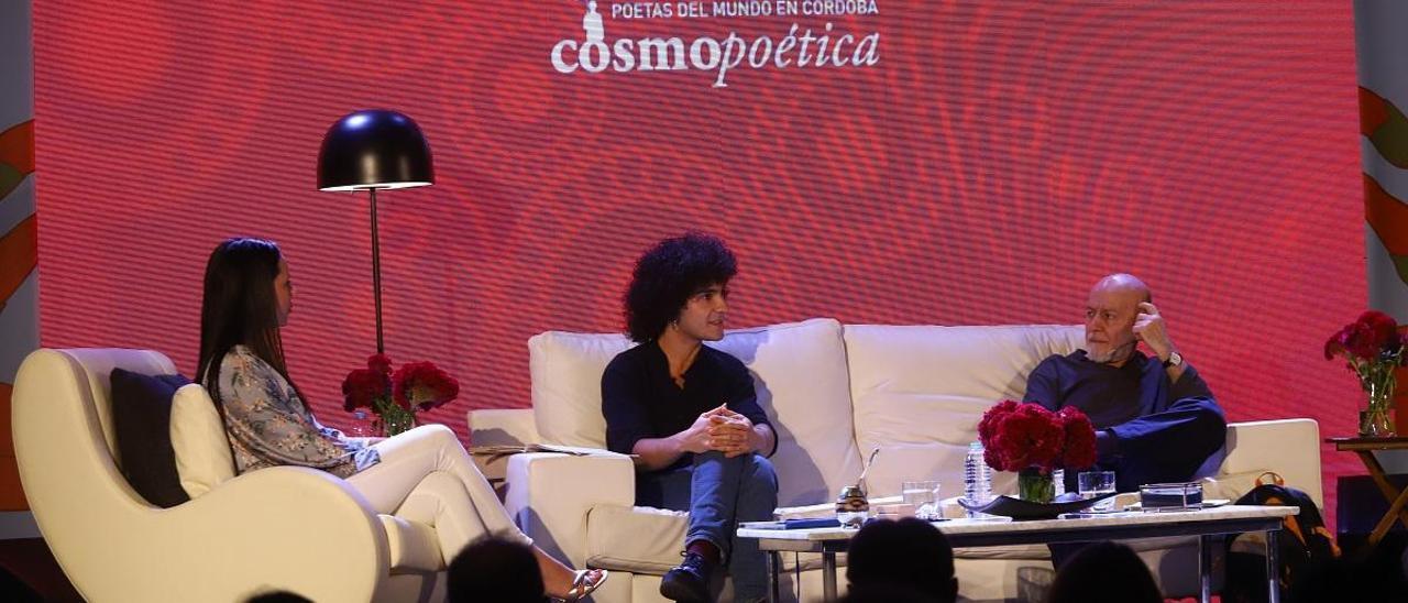 Hugo Mujica y Mario Obrero, durante su intervención en la Sala Orive.