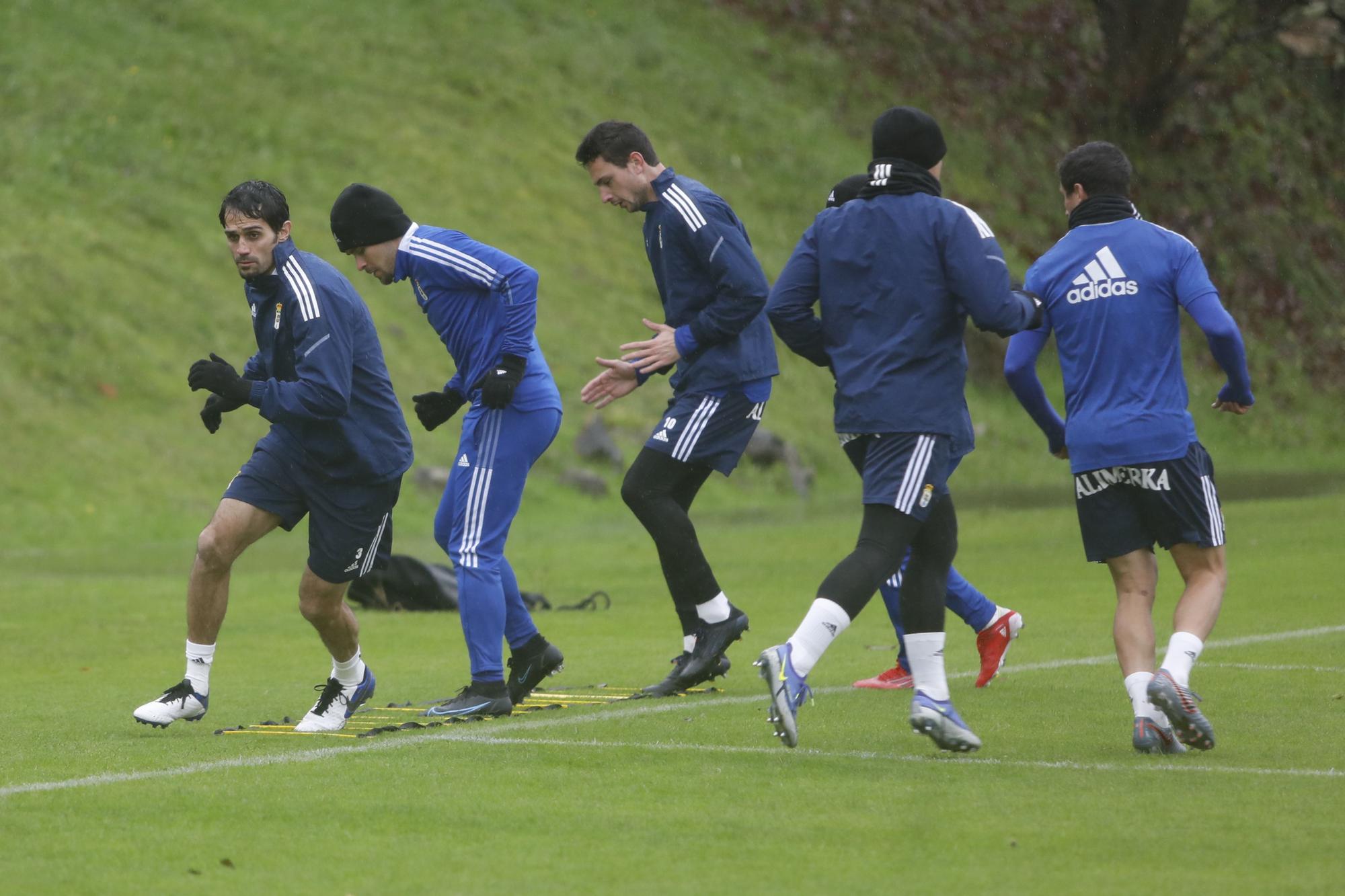 Las imágenes del entrenamiento del Oviedo