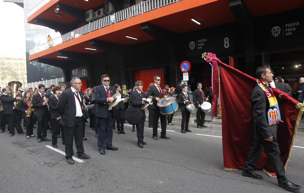 El pasodoble 'Els Poblets' suena en Mestalla