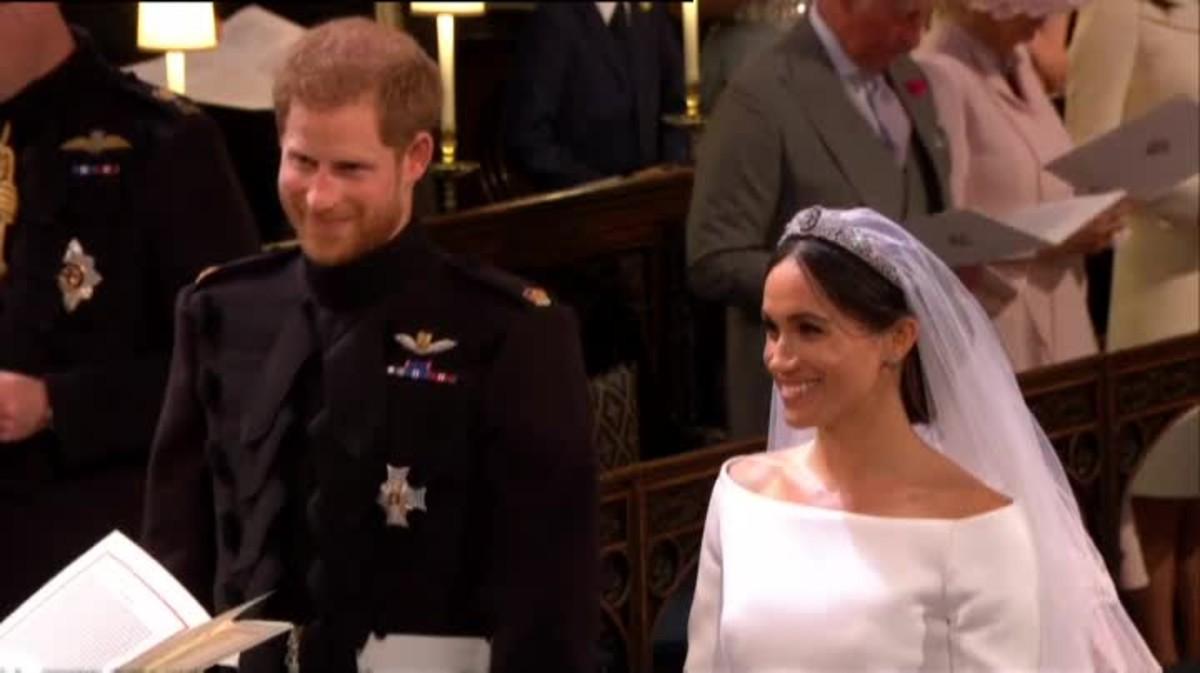 La ceremonia ha sido muy romántica y los novios no han parado de dedicarse miradas de cariño.