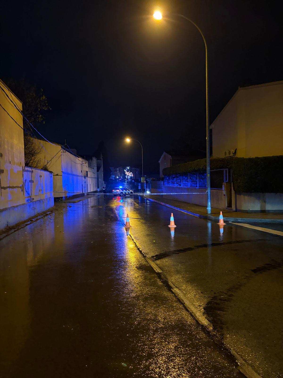 La carretera del pas del Rec Susanna, tancada.