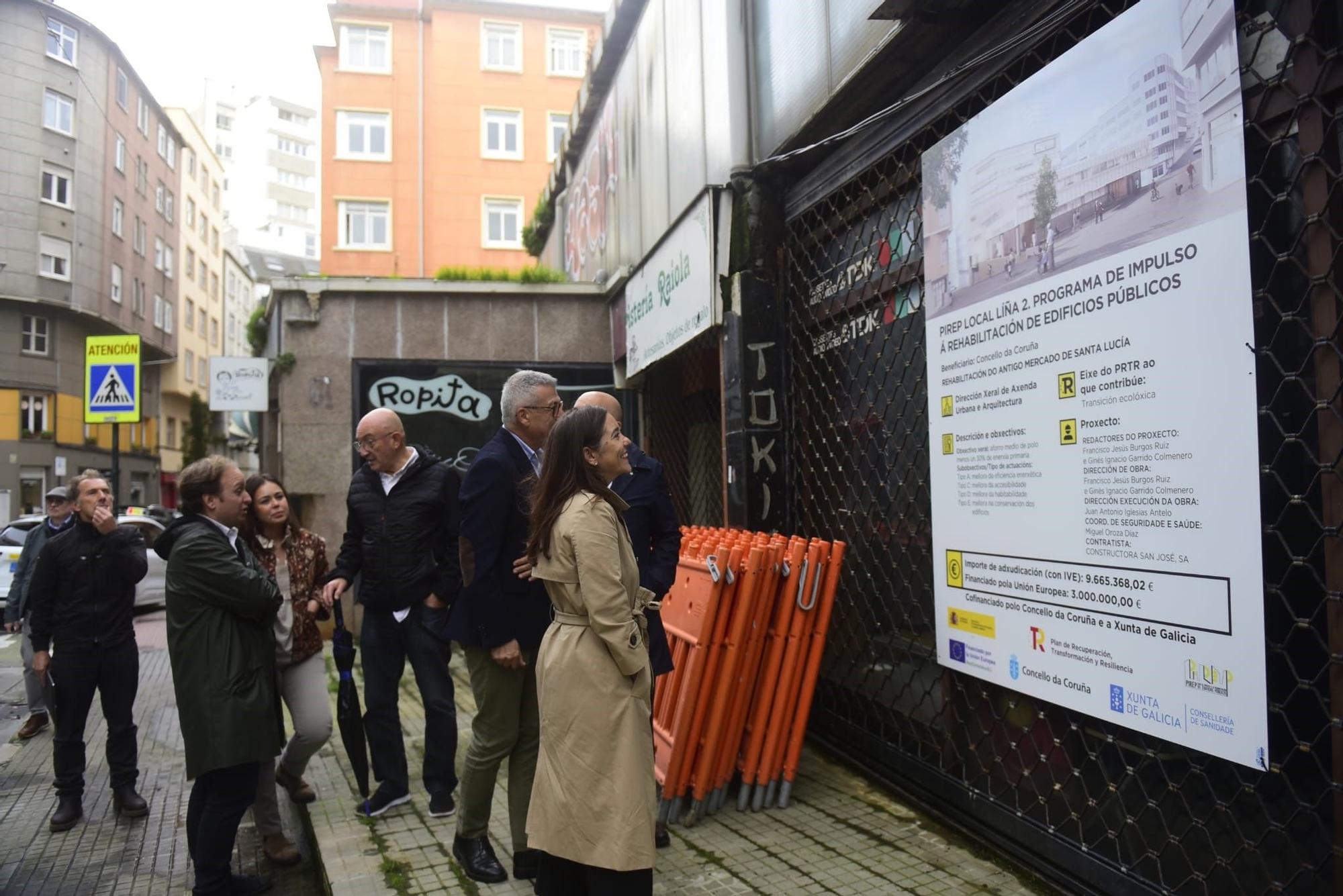 Arranca en A Coruña la obra del nuevo mercado y centro de salud de Santa Lucía