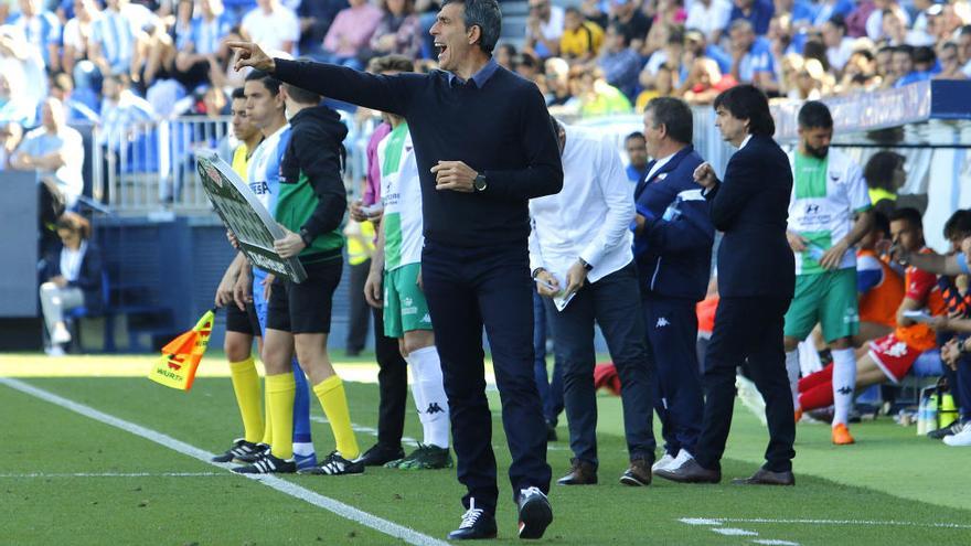 Muñiz dirigió el sábado su último partido como entrenador del Málaga CF.