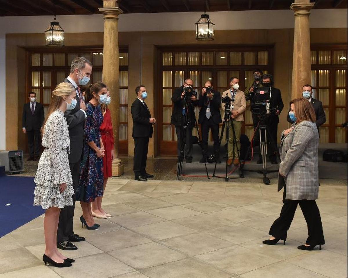 Premios Princesa de Asturias 2020 | Los Reyes reciben a los premiados en el hotel de la Reconquista Premios Princesa de Asturias 2020 | Los Reyes reciben a los premiados en el hotel de la Reconquista
