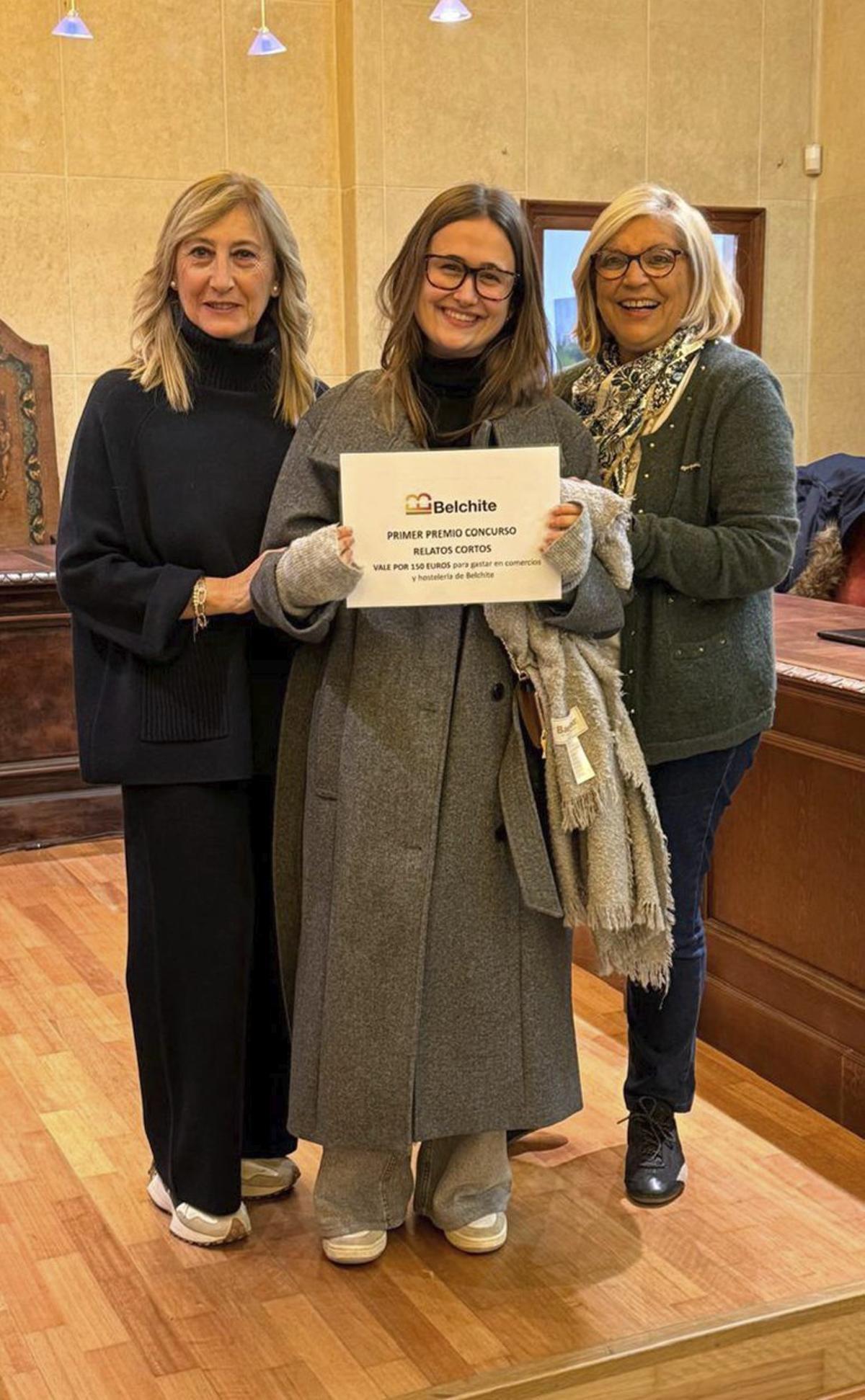 Julia Vallado, ganadora del concurso de relatos cortos.