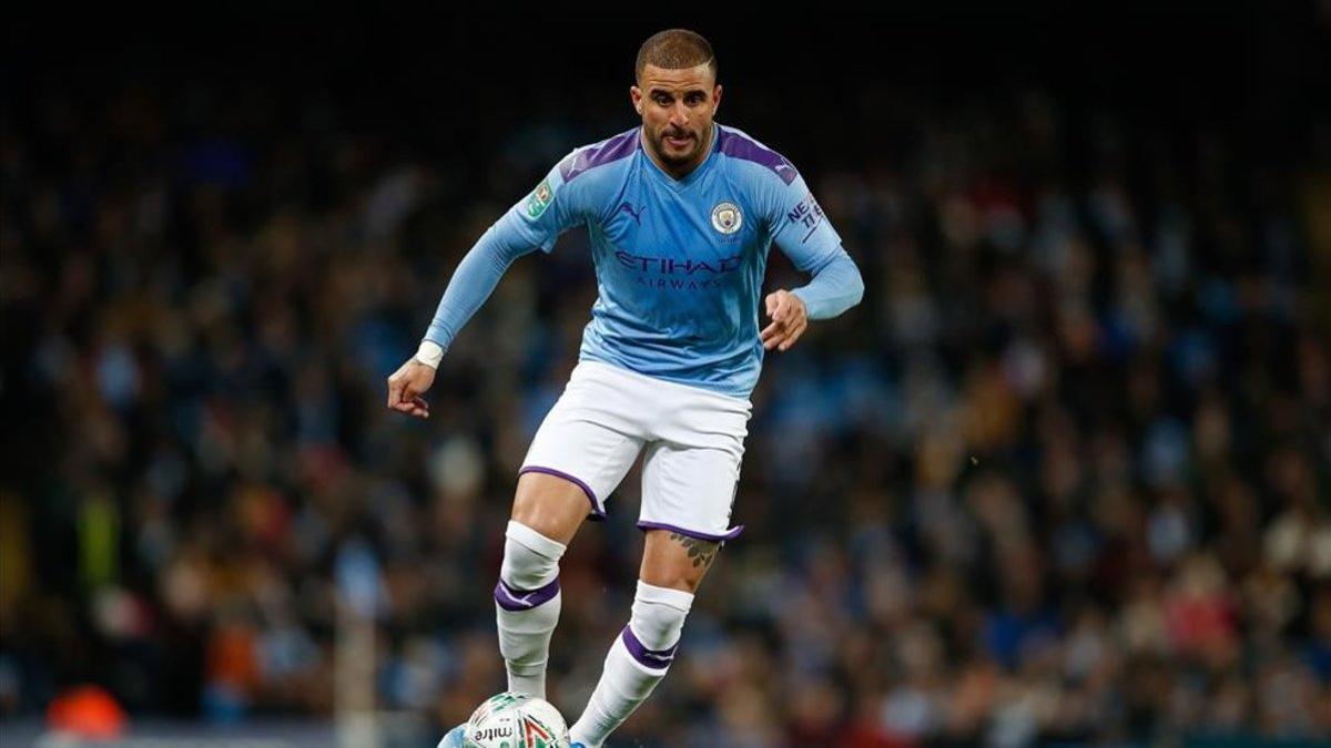 Kyle Walker con el Manchester City