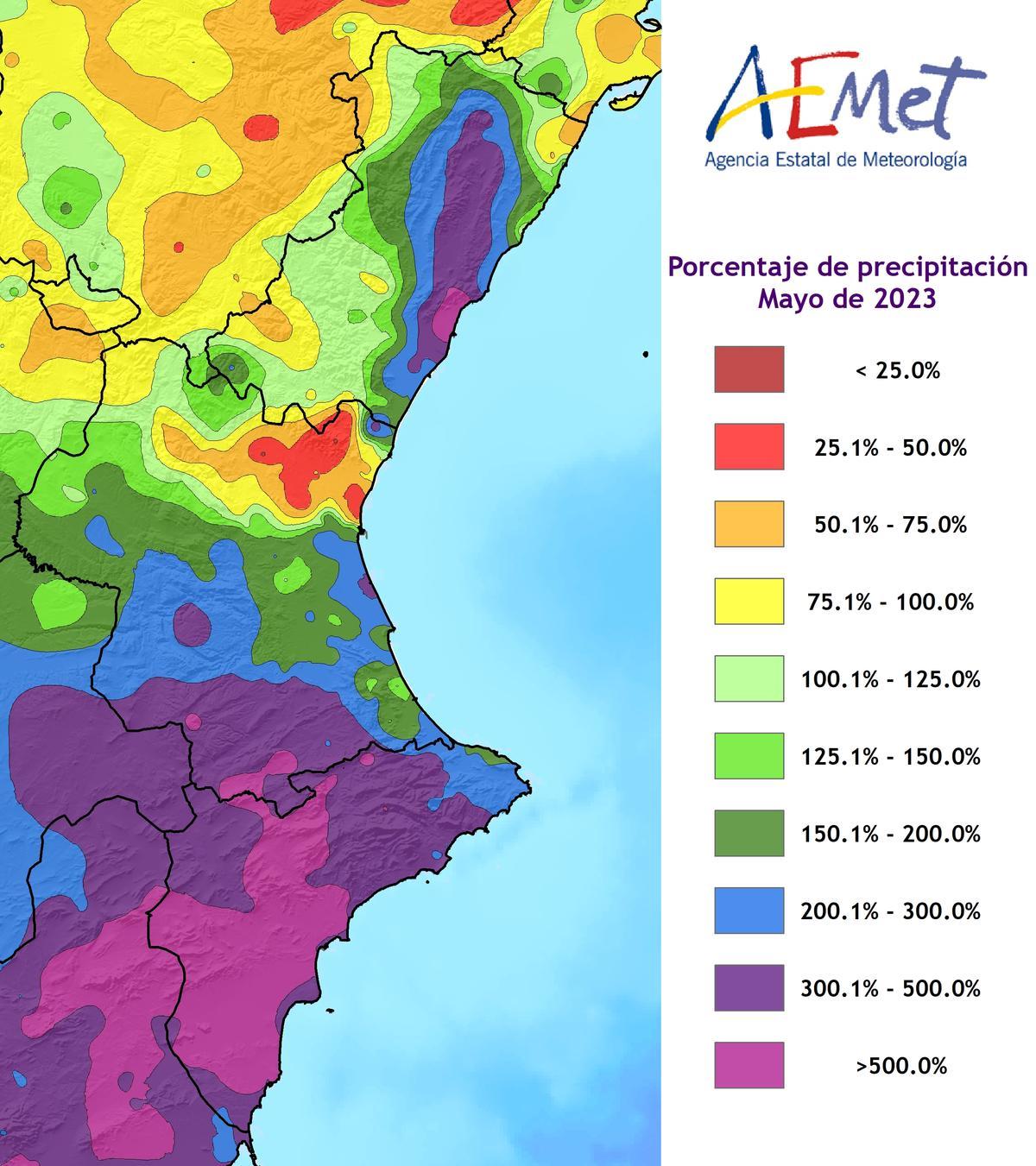 Mapa lluvias