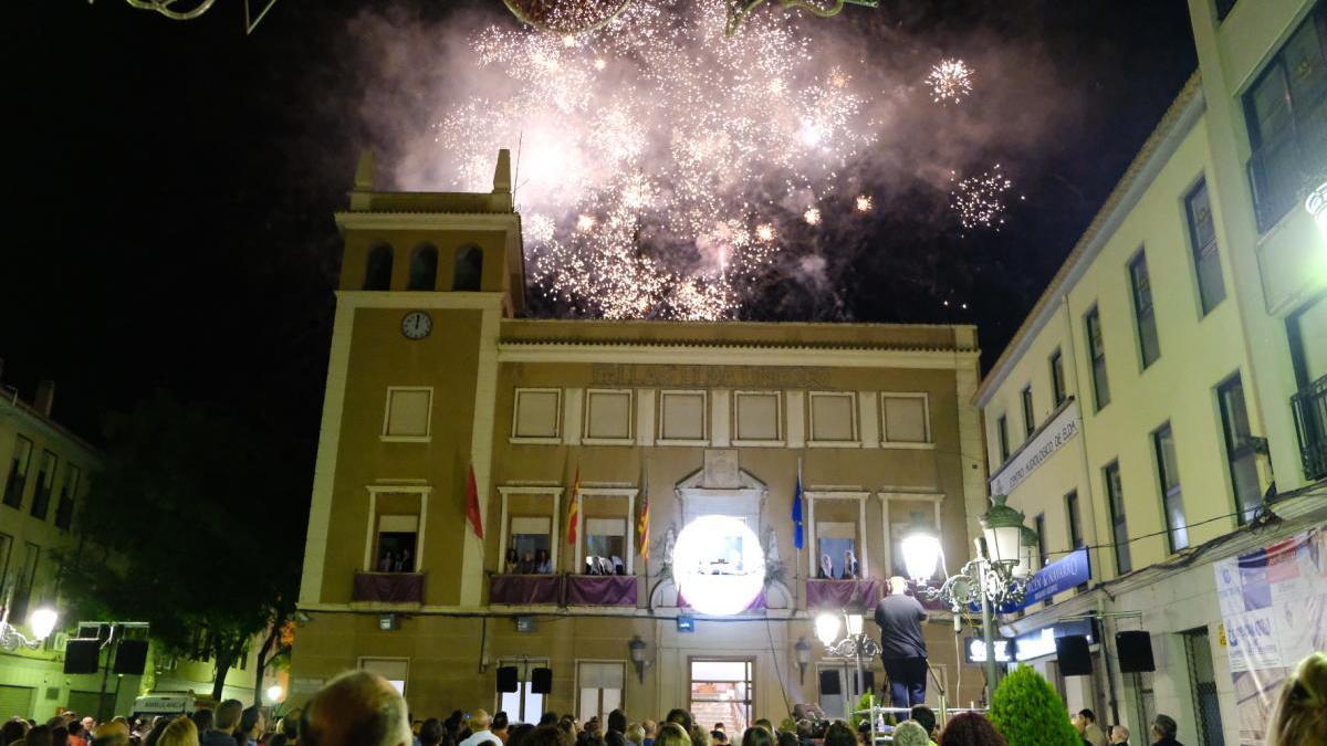 La palmera de fuego con la que comienzan las fiestas de septiembre