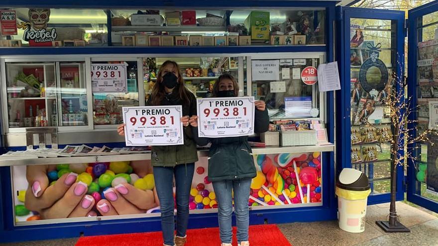 Kiosco de Benavente que ha repartido el premio de lotería.