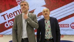 zentauroepp43057888 madrid 24 04 2018 los secretarios generales de ugt y ccoo  p180424123618