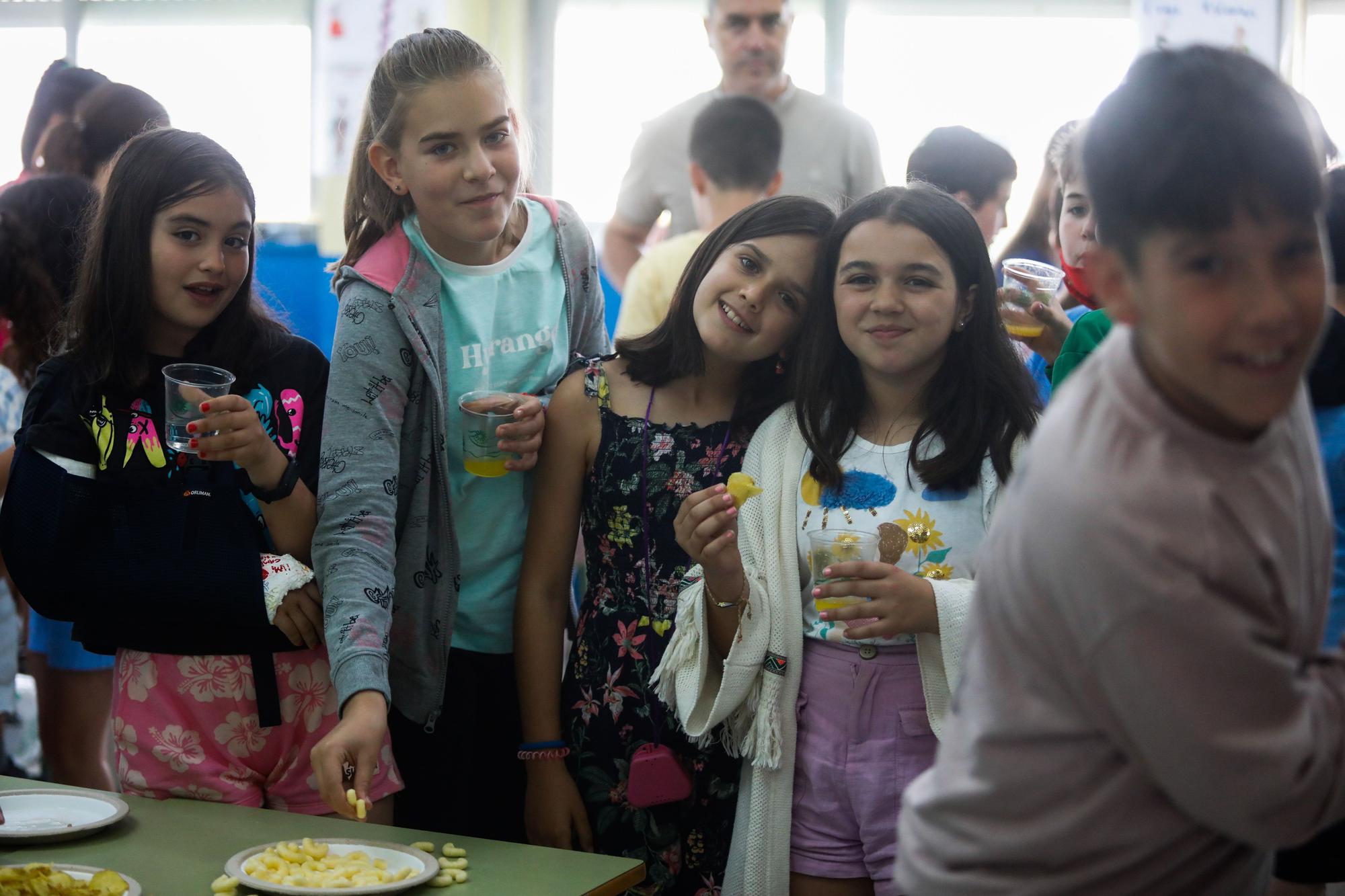 Así fue la última jornada escolar en Avilés