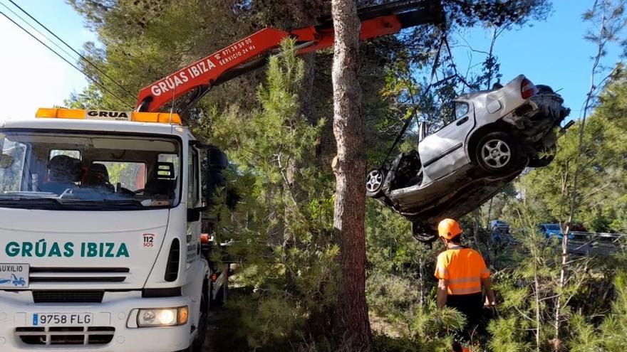 Fallece un joven en un accidente de tráfico en la carretera de Ibiza a Santa Eulària