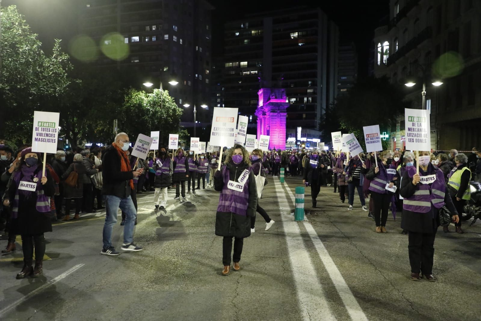 Manifestación 25N en València contra la violencia machista