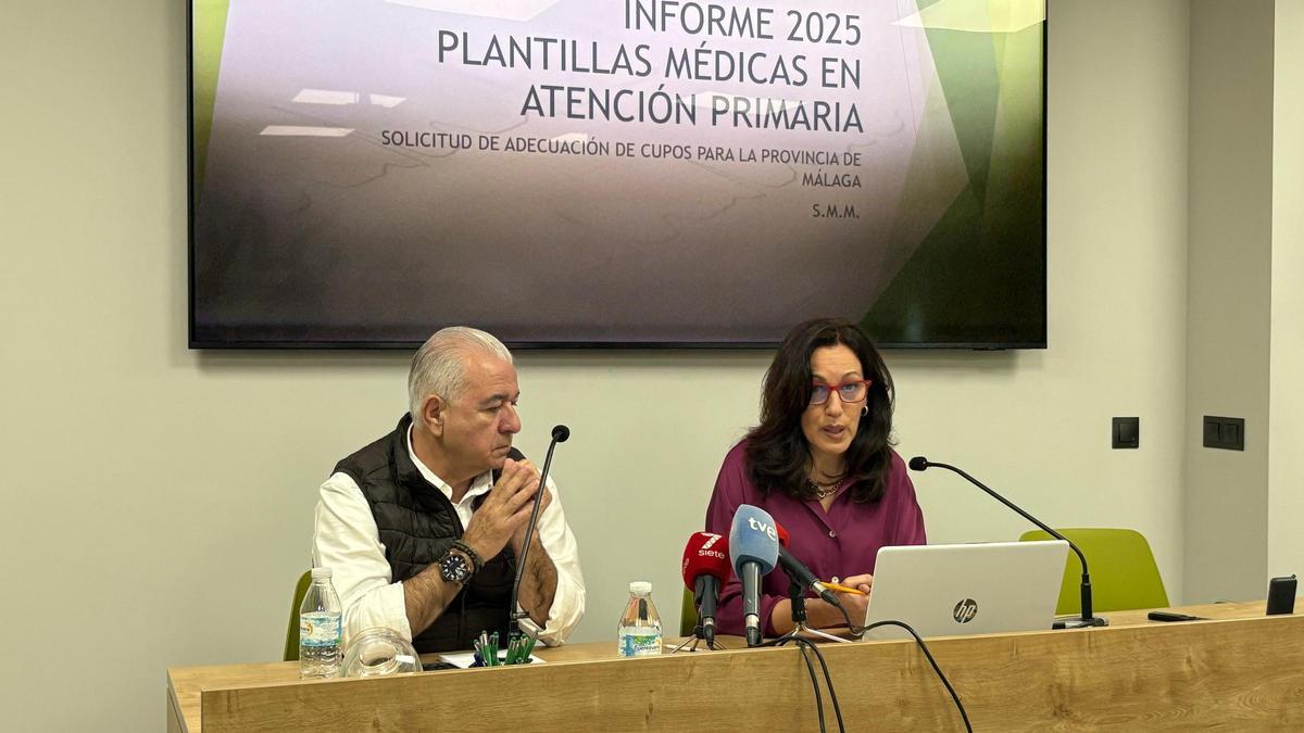 Antonio Martín y María Ángeles Bernal en una rueda de prensa en la sede del SMM