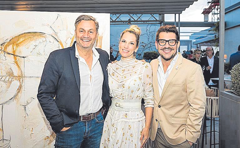 Frank Maruccia, Nadine Schürmann y Ernesto Rodríguez.