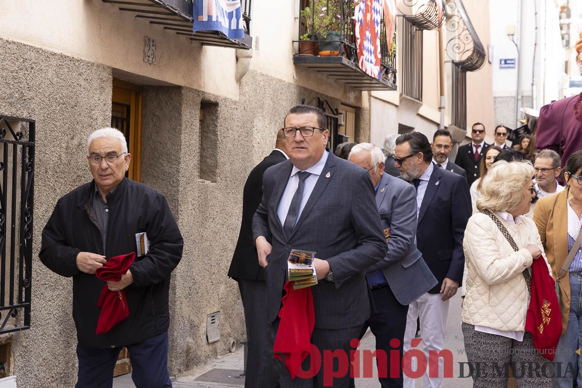 Corporación, Cofradía y Bandos realizan la 'Pedimenta' en Caravaca